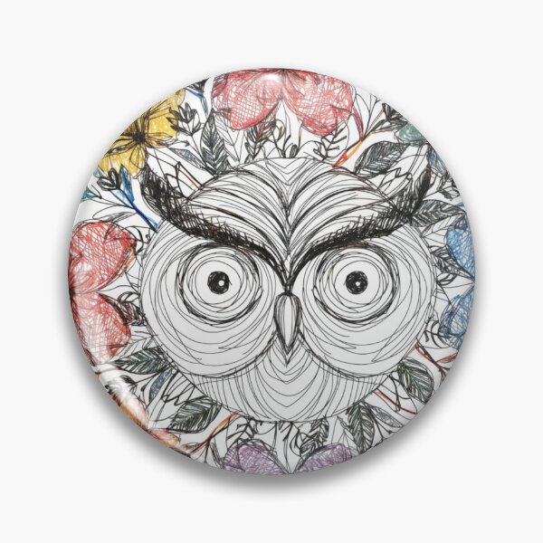 Item preview, Floral Mandala Art owl – Intricate Flower Mandala Design designed and sold by Anime9122.