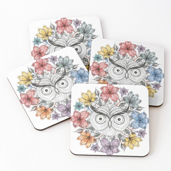 Item preview, Floral Mandala Art owl – Intricate Flower Mandala Design designed and sold by Anime9122.