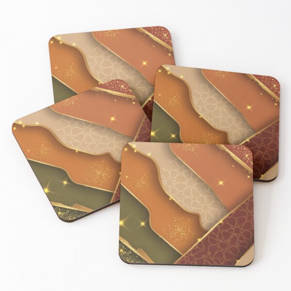 Item preview, Earth Tone Glitter Marble Waves designed and sold by LyssasMindArt.