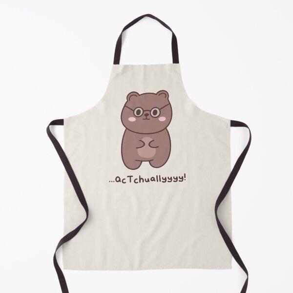 Item preview, Actually... - Silly Cute and Nerdy Know it All Bear designed and sold by ShyHomebodyClub.