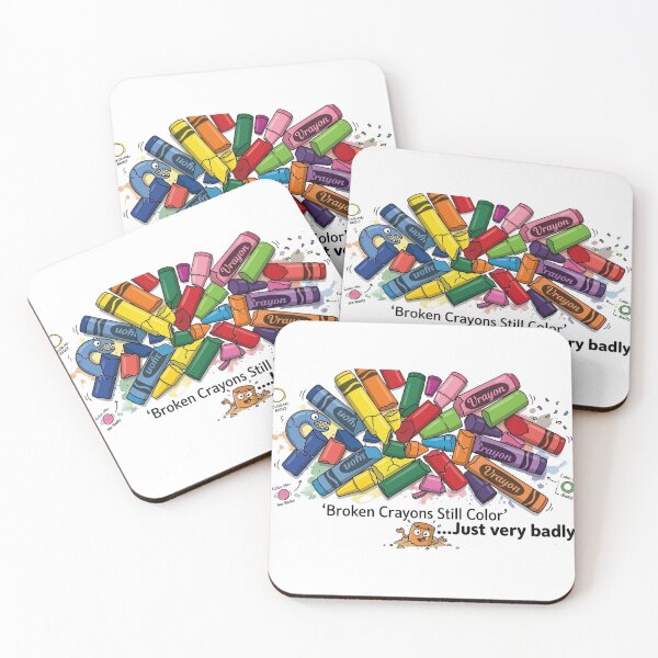 Item preview, Funny Broken Crayons Still Color Just Badly - Sarcastic Quote Graphic designed and sold by Wear Sculpt.