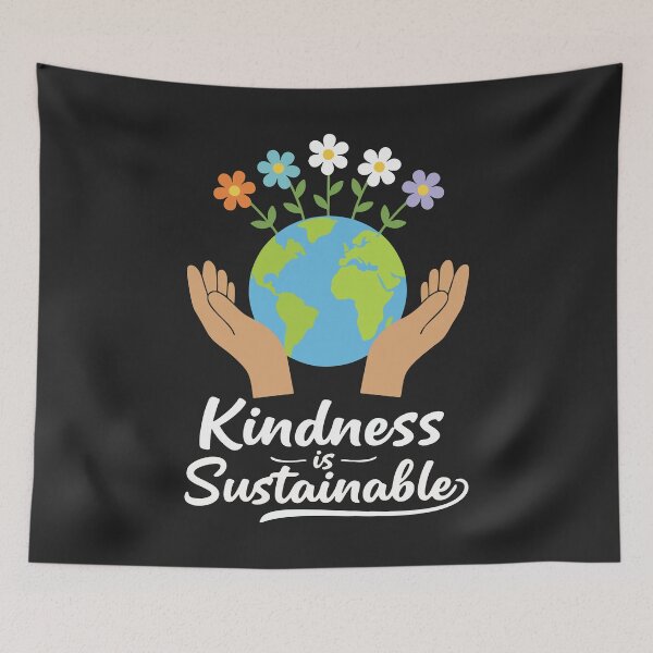 Item preview, Kindness Is Sustainable : Earth Day Floral Friendly Design designed and sold by Fliflat.
