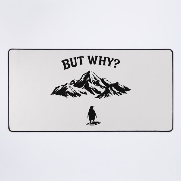 Item preview, But Why Penguin, Nihilist Penguin: Meme Retro Snow Art designed and sold by Fliflat.