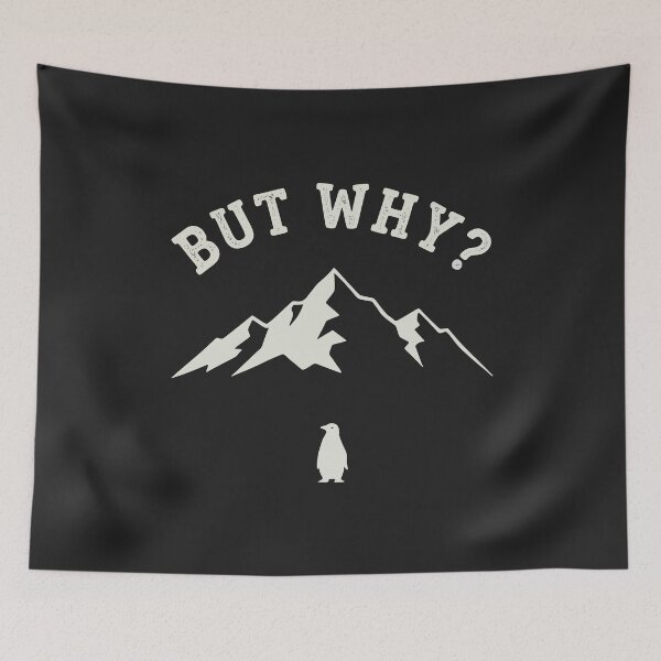Item preview, But Why Penguin, Nihilist Penguin: Meme Retro Snow Art  designed and sold by Fliflat.