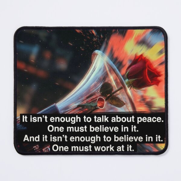 Item preview, Believe in Peace Activism Poster - Vibrant Red & Orange Design designed and sold by MakarenaCreate.