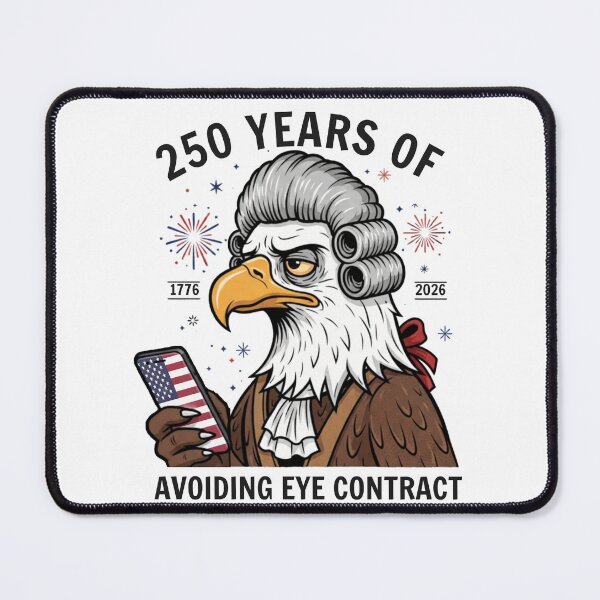 Item preview, 250 Years of Avoiding Eye Contact Funny Patriotic Eagle 1776 2026 designed and sold by Existential .
