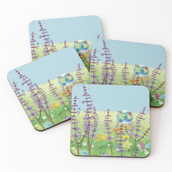 Item preview, Children playing in a flowering meadow and rolling the Earth Globe designed and sold by Julia Doria.