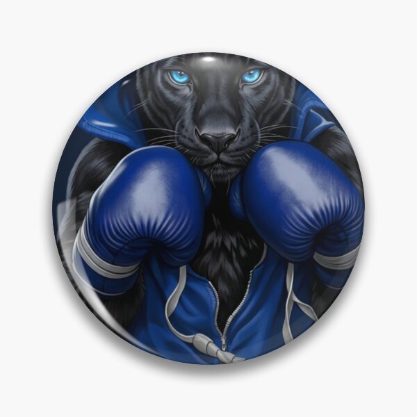 Item preview, Black Panther Boxing King - The King of the Ring Blue Hoodie designed and sold by M.Store.