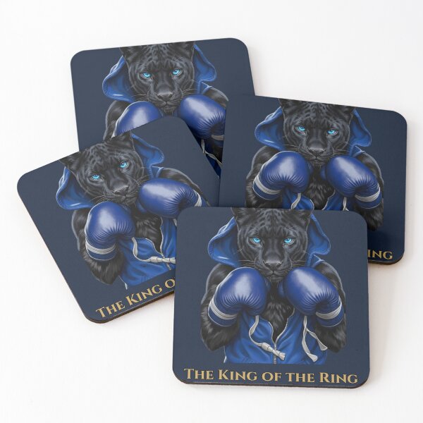 Item preview, Black Panther Boxing King - The King of the Ring Blue Hoodie designed and sold by M.Store.