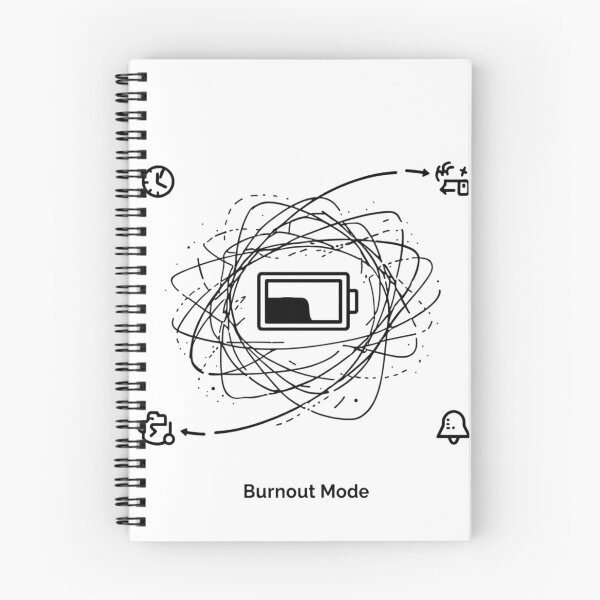 Item preview, Burnout Mode – Low Battery Burnout Humor Minimalist Design designed and sold by Low Battery Society.