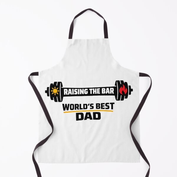 Item preview, Raising The Bar World's Best Dad Barbell Graphic designed and sold by FunFitLife Studio.