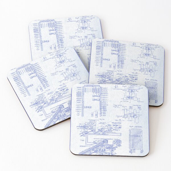 Item preview, Tech Blueprint Matrix - Engineer ENIAC Pattern designed and sold by ThockStation.