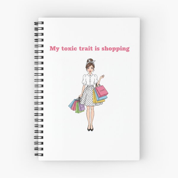 Item preview, My toxic trait Is shopping - Cute fashion girl illustration  designed and sold by Mastalina99.