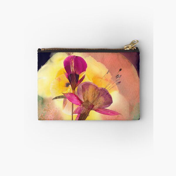Item preview, Glowing Botanical Floral Collage with Golden Light designed and sold by TheArtVera.