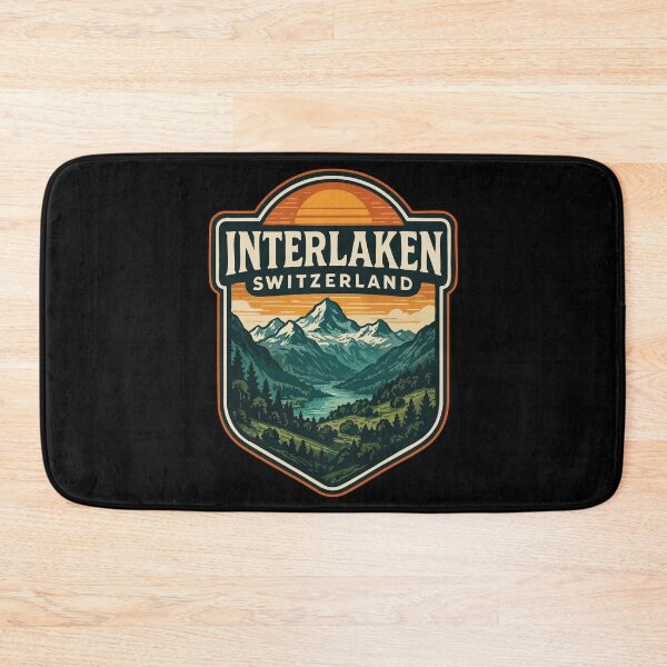 Item preview, Interlaken Switzerland Retro Vintage Travel designed and sold by TomFrontierArt.