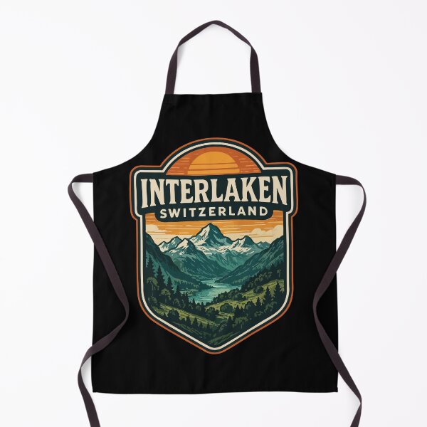 Item preview, Interlaken Switzerland Retro Vintage Travel designed and sold by TomFrontierArt.