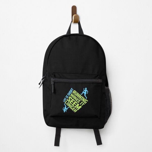 Item preview, Life Is Short Running Makes It Seem Longer Funny Quote designed and sold by shirt-o-mat.