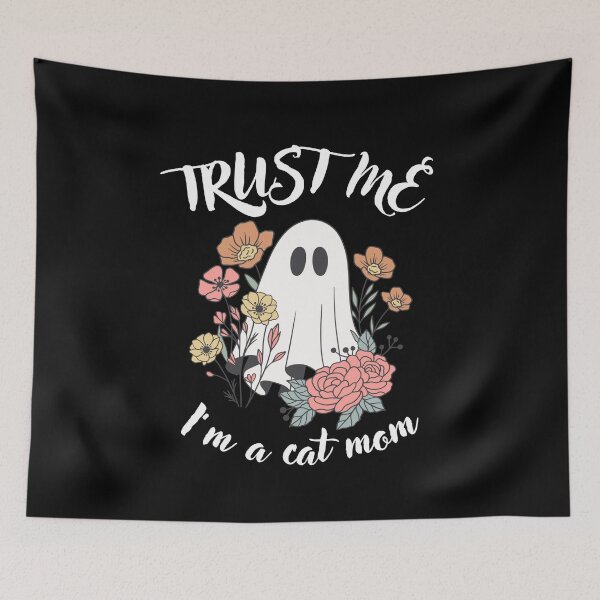 Item preview, Trust me, i'm a cat mom Ghost Classic Funny T-Shirt designed and sold by OldSkullDesigns.