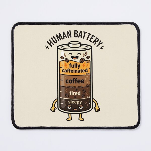 Item preview, Battery Levels - Coffee Fueled Energy Meter Design designed and sold by WowDezign.