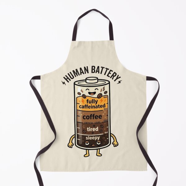 Item preview, Battery Levels - Coffee Fueled Energy Meter Design designed and sold by WowDezign.
