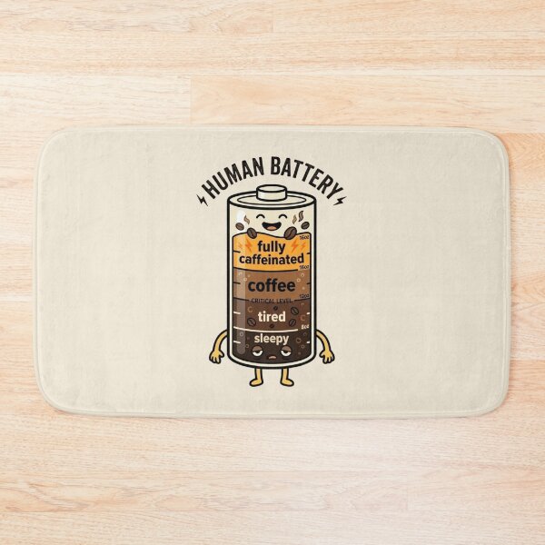 Item preview, Battery Levels - Coffee Fueled Energy Meter Design designed and sold by WowDezign.