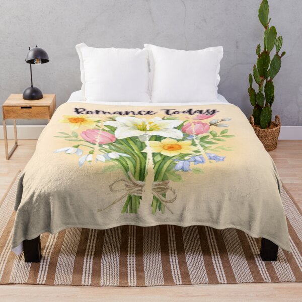 Item preview, Romance Today: Luminous Spring Bouquet Watercolor Art designed and sold by PriyaMagic.