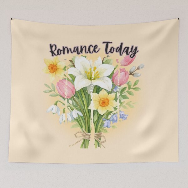 Item preview, Romance Today: Luminous Spring Bouquet Watercolor Art designed and sold by PriyaMagic.