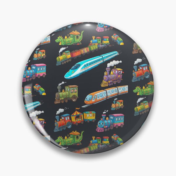 Item preview, Whimsical colorful trains! designed and sold by TB-73.