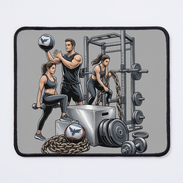 Item preview, Functional Fitness Team – Red Accents Gym Design designed and sold by StorySeller85.