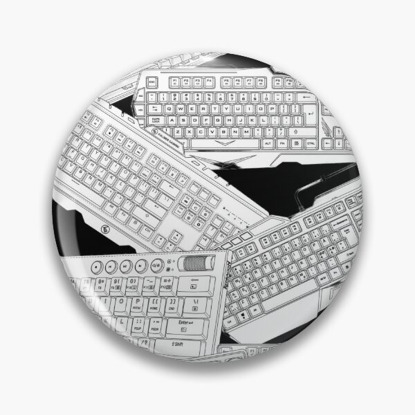 Item preview, eyboard Layout Topography - Abstract Grey designed and sold by ThockStation.