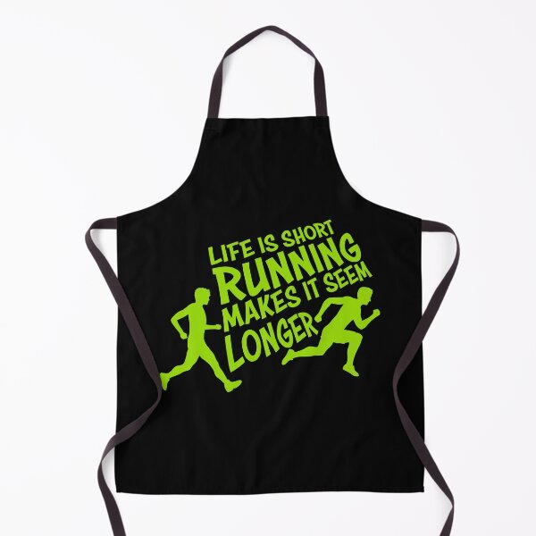 Item preview, Life Is Short Running Makes It Seem Longer Funny Quote designed and sold by shirt-o-mat.