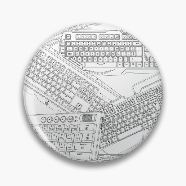 Item preview, Copy of eyboard Layout Topography - Abstract Grey designed and sold by ThockStation.