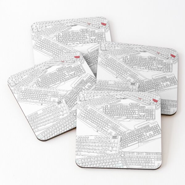 Item preview, Copy of eyboard Layout Topography - Abstract Grey designed and sold by ThockStation.