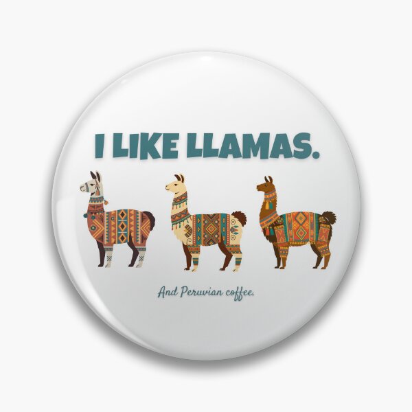 Item preview, I Like Llamas and Peruvian Coffee – Funny Peru Travel Design designed and sold by ArcticFoxStudio.
