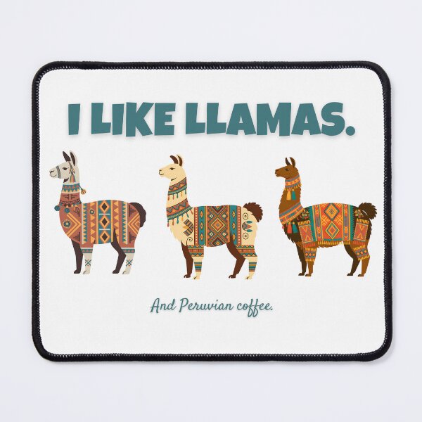 Item preview, I Like Llamas and Peruvian Coffee – Funny Peru Travel Design designed and sold by ArcticFoxStudio.