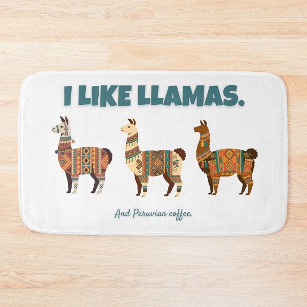 Item preview, I Like Llamas and Peruvian Coffee – Funny Peru Travel Design designed and sold by ArcticFoxStudio.