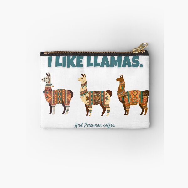 Item preview, I Like Llamas and Peruvian Coffee – Funny Peru Travel Design designed and sold by ArcticFoxStudio.