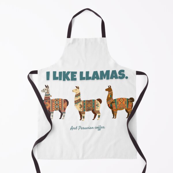 Item preview, I Like Llamas and Peruvian Coffee – Funny Peru Travel Design designed and sold by ArcticFoxStudio.