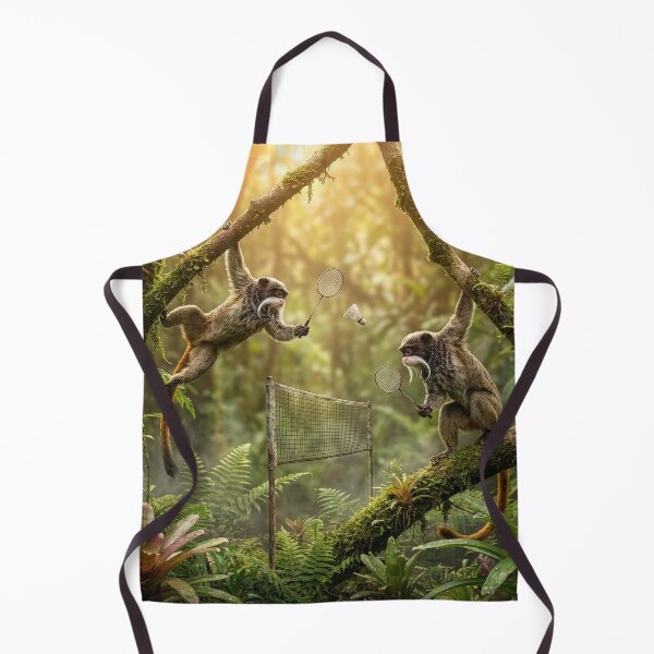 Item preview, Emperor Tamarins Play Badminton designed and sold by Tridentulus.