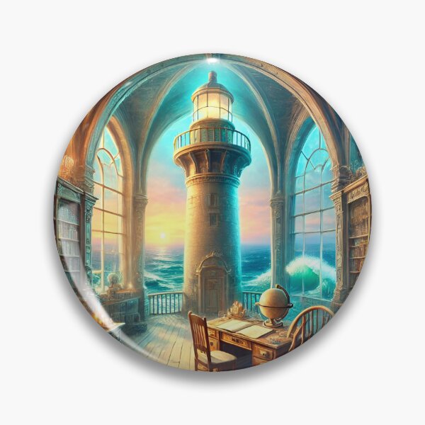 Item preview, Hidden Lighthouse Library by the Sea designed and sold by NancyzKreations.
