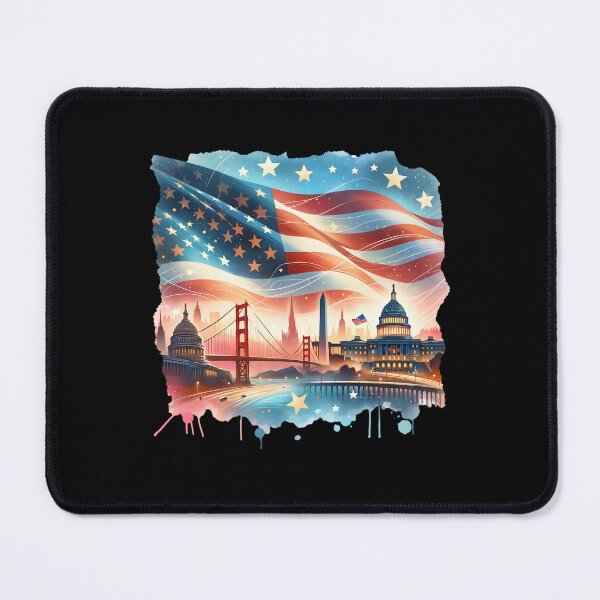 Item preview, American Flag Artwork – Patriotic USA Illustration designed and sold by artedigital99.