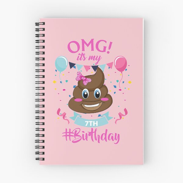 Item preview, 7th Birthday Girl - Poop Emoji designed and sold by melsens.