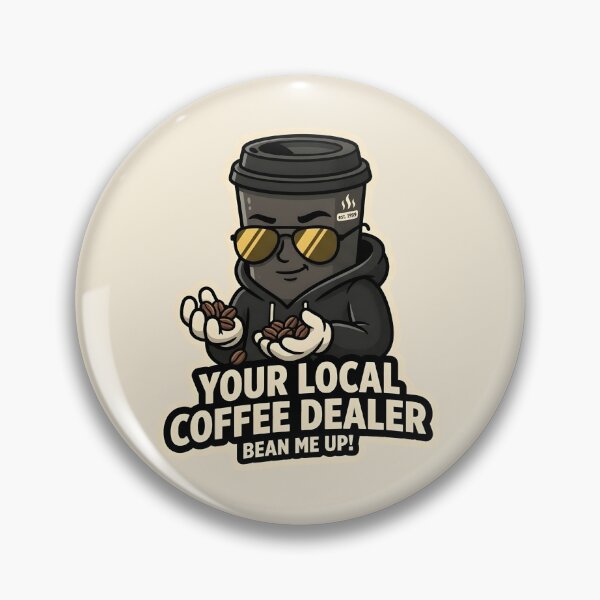 Item preview, Your Local Coffee Dealer - Funny Secret Coffee Cup Sticker designed and sold by WowDezign.