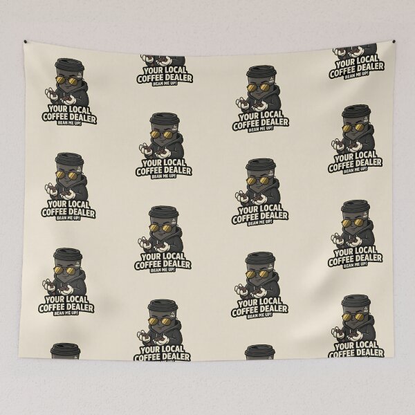 Item preview, Your Local Coffee Dealer - Funny Secret Coffee Cup Sticker designed and sold by WowDezign.