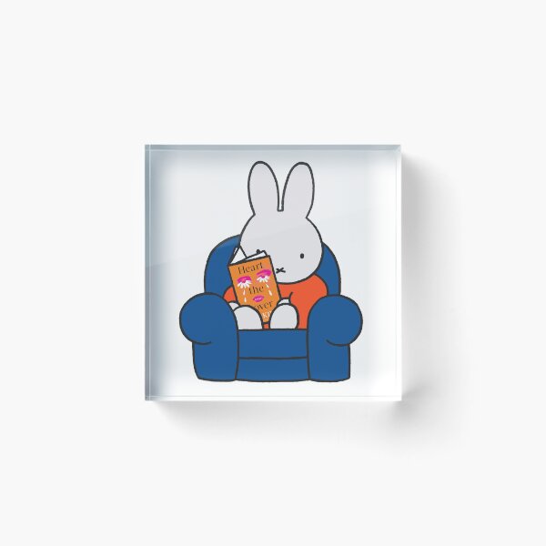 Item preview, miffy reading heart the lover designed and sold by liveawhimsylife.