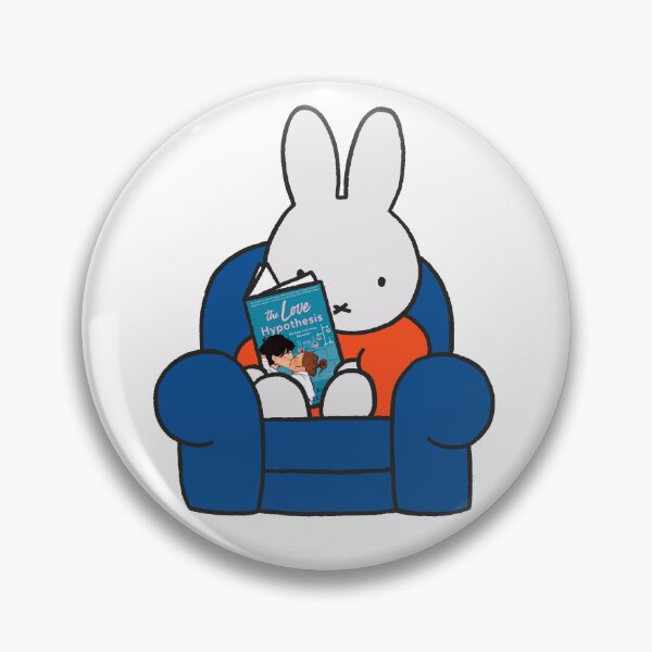 Item preview, miffy reading the love hypothesis designed and sold by liveawhimsylife.
