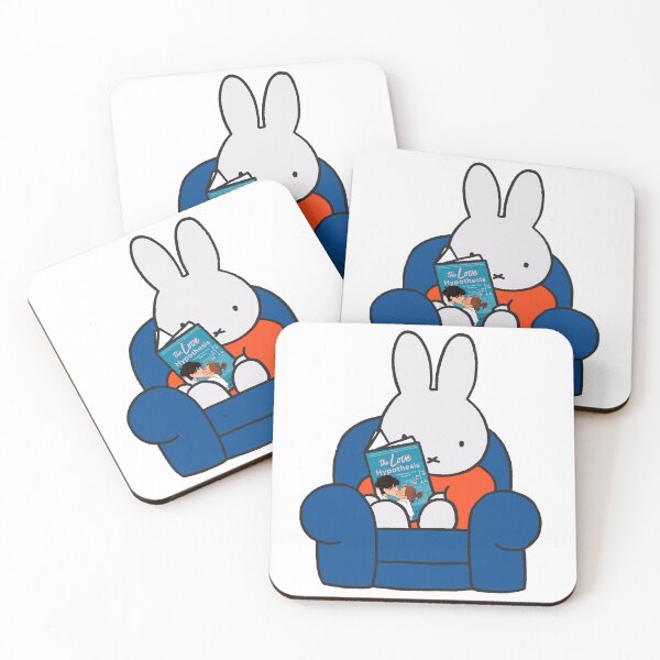 Item preview, miffy reading the love hypothesis designed and sold by liveawhimsylife.