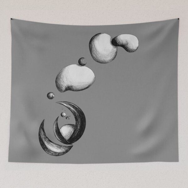 Item preview, Fluid Metamorphosis: From Form to Formless – Ink Drawing designed and sold by GP-ArtStudio.