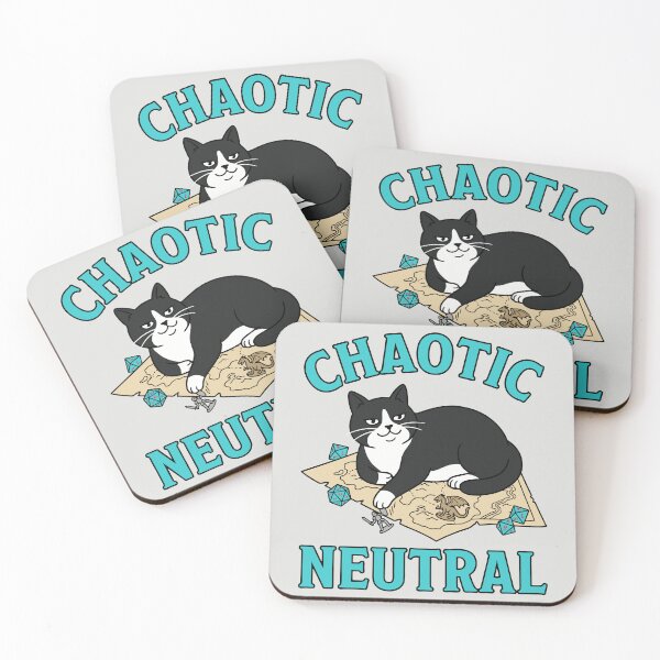 Item preview, Chaotic Neutral - Funny RPG Cat designed and sold by DigitalGlade.