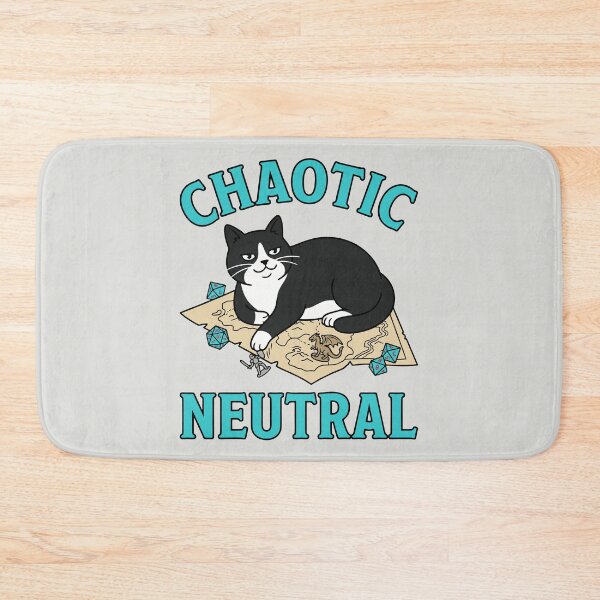 Item preview, Chaotic Neutral - Funny RPG Cat designed and sold by DigitalGlade.